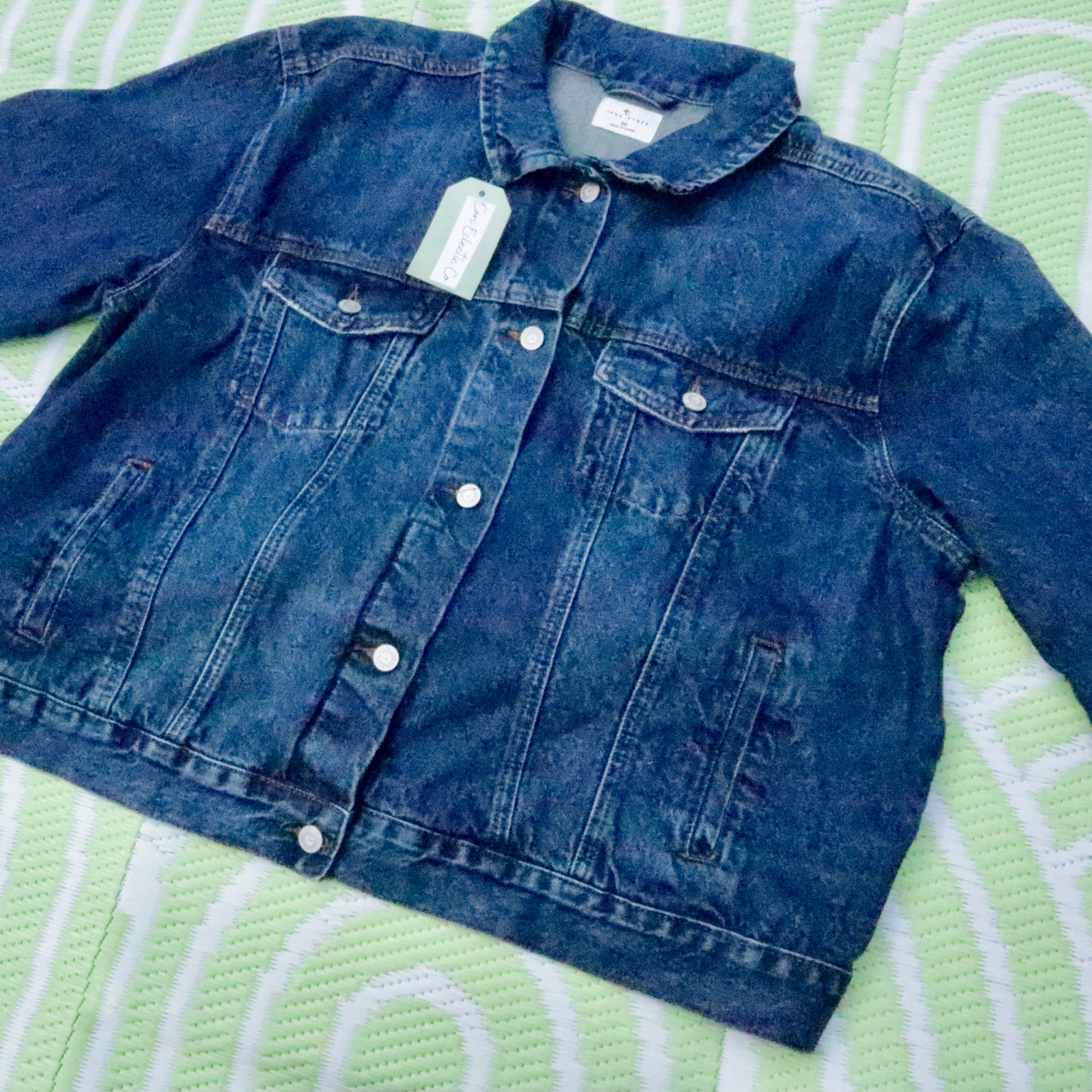 Denim Bouquet - Reworked Denim Jacket - Cori Eclectic Co.