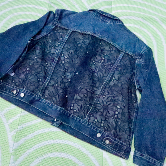 Denim Bouquet - Reworked Denim Jacket