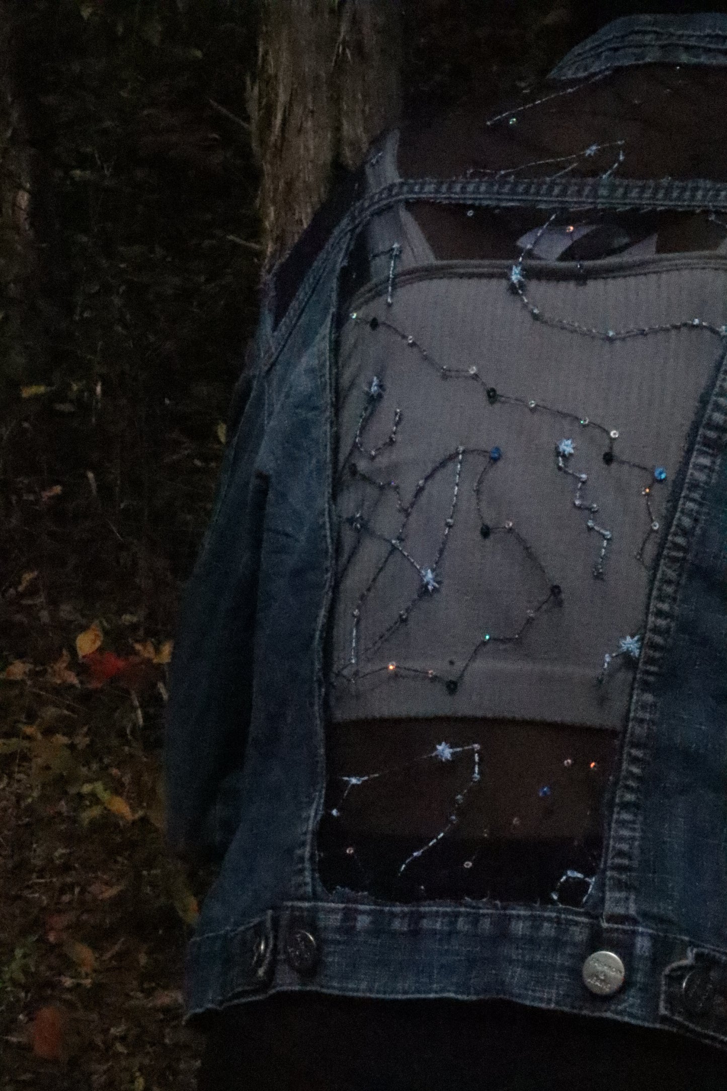 Constellations - Reworked Denim Jacket