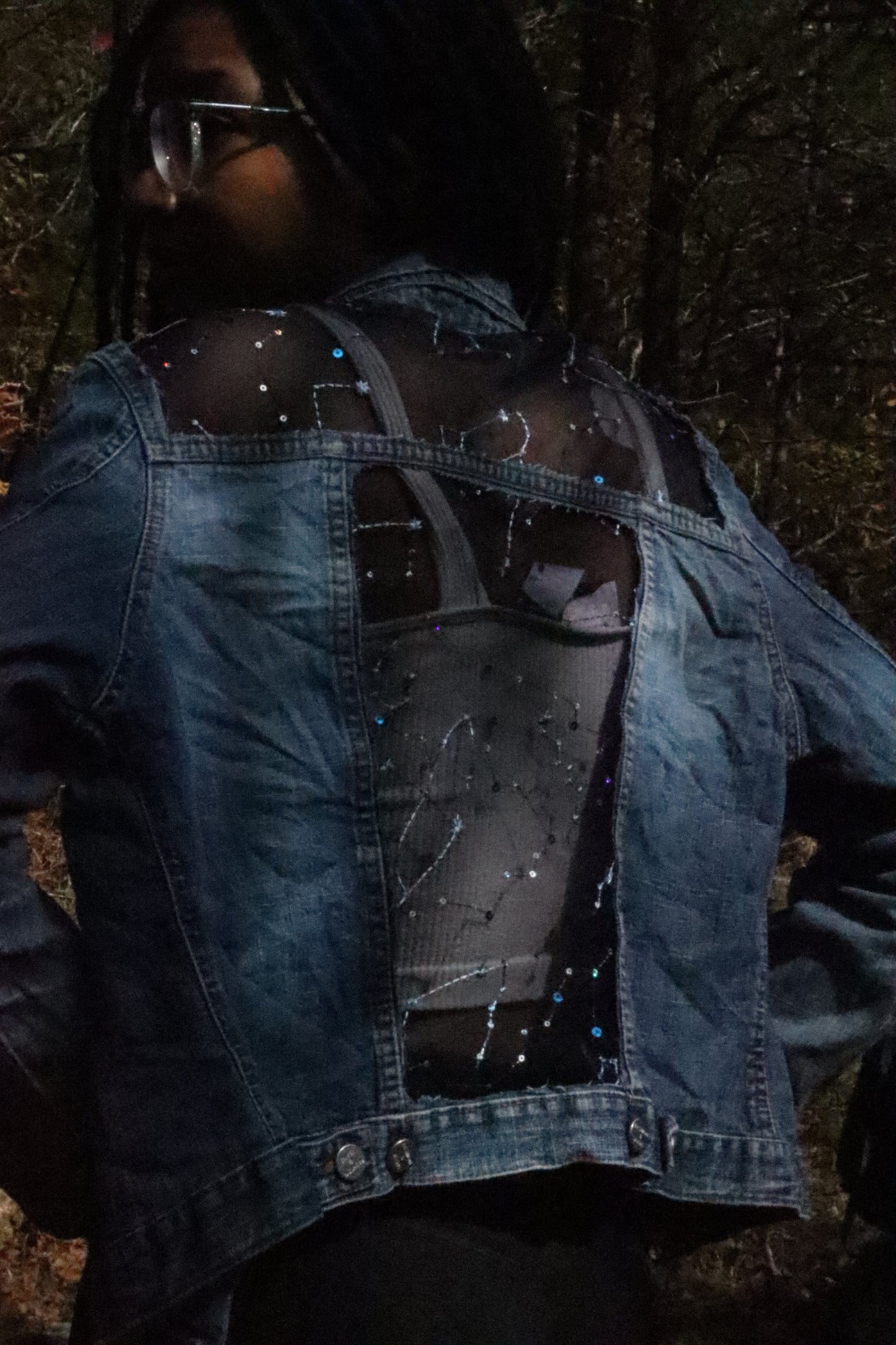 Constellations - Reworked Denim Jacket