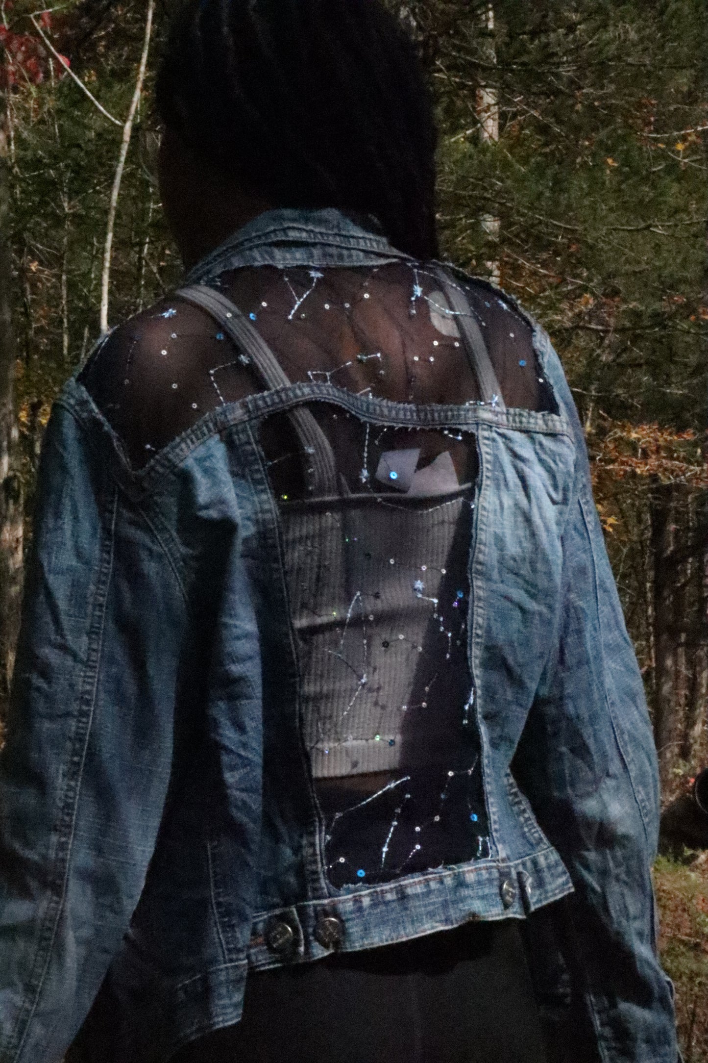 Constellations - Reworked Denim Jacket